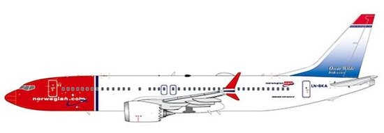 Boeing 737 MAX 8 Norwegian " Oscar Wilde Livery "